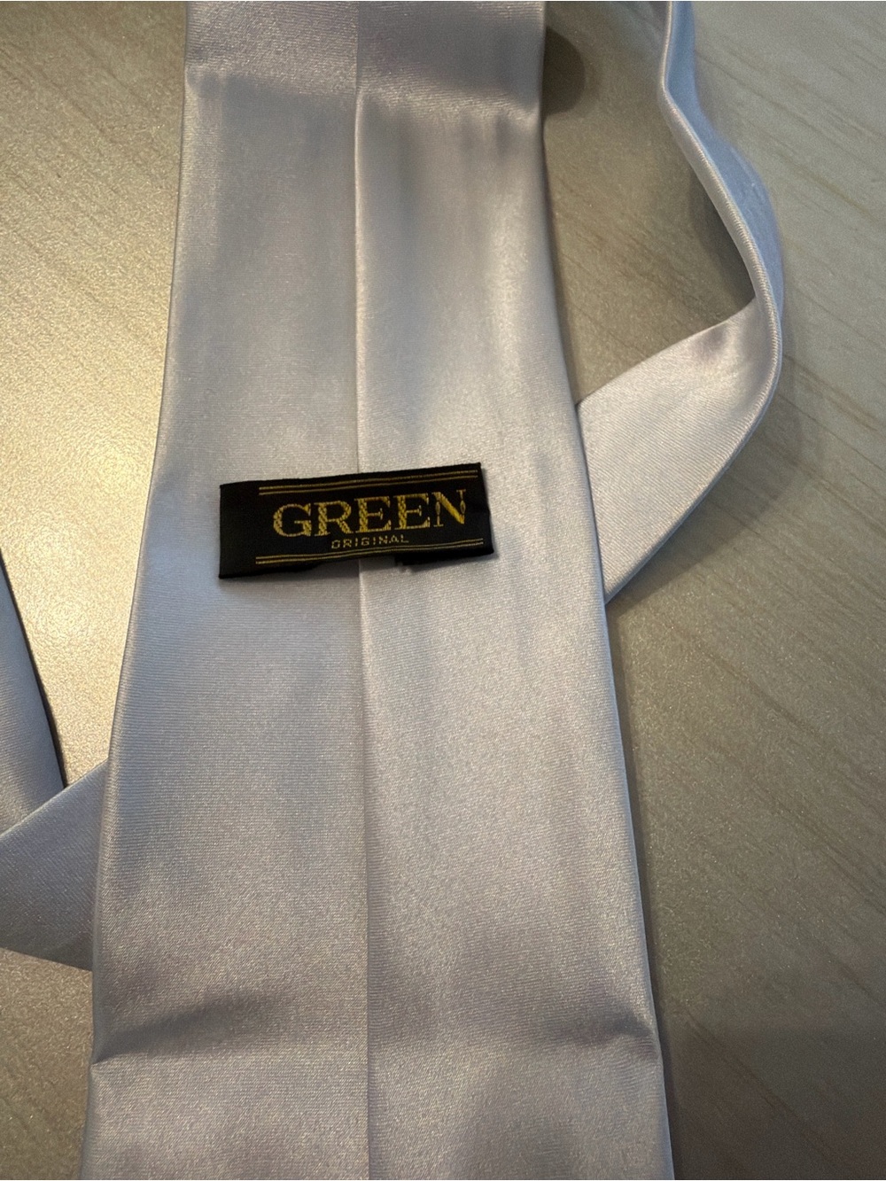 Men's Satin Neck Tie - Silver